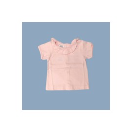 Blusa de manga corta - Rosa Pastel