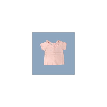 Blusa de manga corta - Rosa Pastel