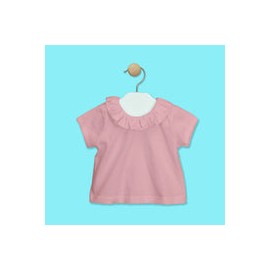 Blusa de manga corta - Rosa