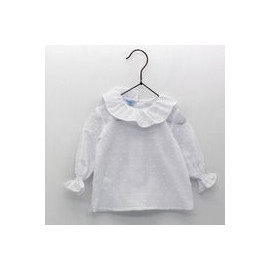 Blusa Plumeti Cuello Volante